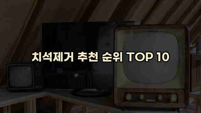 치석제거 추천 순위 TOP 10