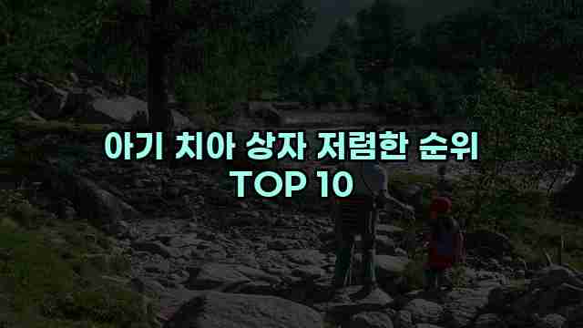 아기 치아 상자 저렴한 순위 TOP 10