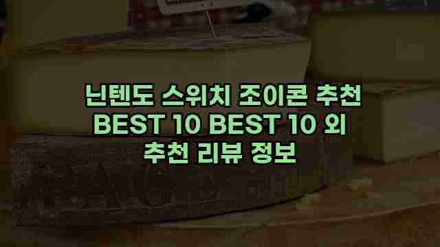  닌텐도 스위치 조이콘 추천 BEST 10 BEST 10 외 추천 리뷰 정보