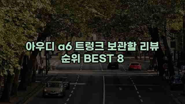 아우디 a6 트렁크 보관함 리뷰 순위 BEST 8