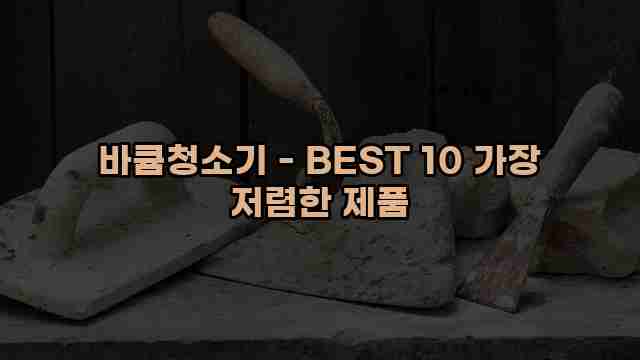 바큠청소기 - BEST 10 가장 저렴한 제품 