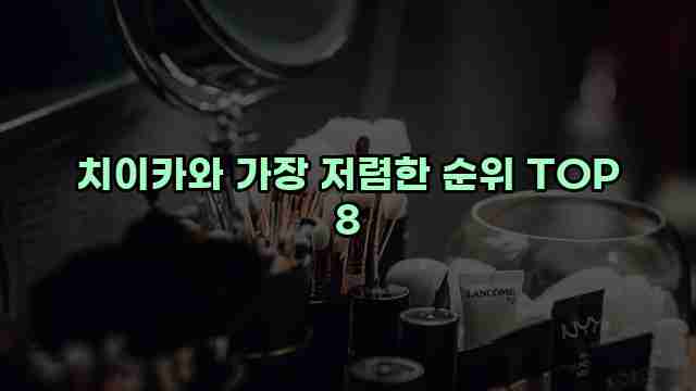 치이카와 가장 저렴한 순위 TOP 8