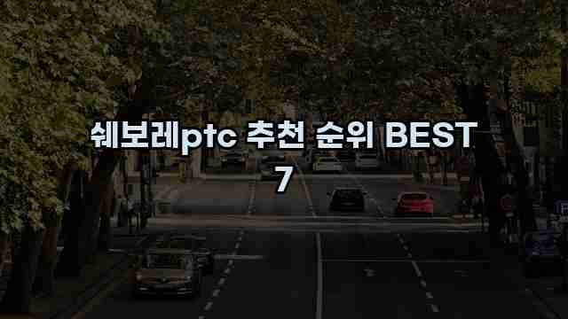 쉐보레ptc 추천 순위 BEST 7 1 1 쉐보레ptc 추천 순위 BEST 7