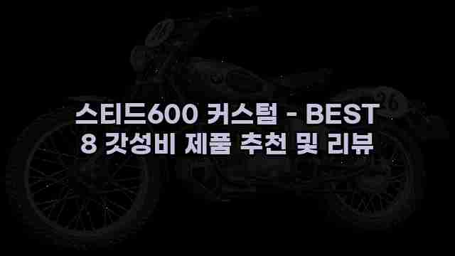 스티드600 커스텀 - BEST 8 갓성비 제품 추천 및 리뷰