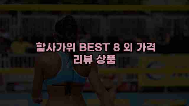  합사가위 BEST 8 외 가격 리뷰 상품