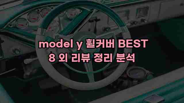  model y 휠커버 BEST 8 외 리뷰 정리 분석