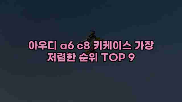 아우디 a6 c8 키케이스 가장 저렴한 순위 TOP 9