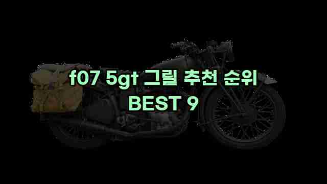 f07 5gt 그릴 추천 순위 BEST 9