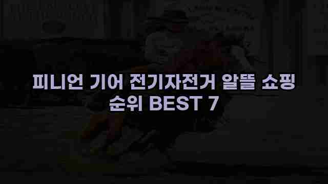 피니언 기어 전기자전거 알뜰 쇼핑 순위 BEST 7