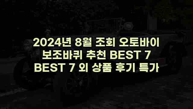 2024년 8월 조회 오토바이 보조바퀴 추천 BEST 7 BEST 7 외 상품 후기 특가