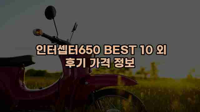  인터셉터650 BEST 10 외 후기 가격 정보