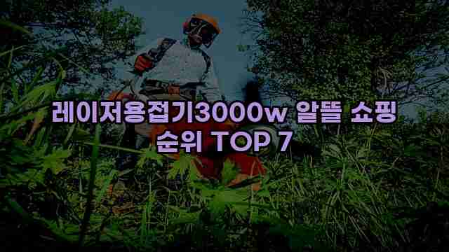 레이저용접기3000w 알뜰 쇼핑 순위 TOP 7