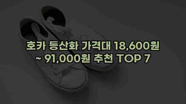 호카 등산화 가격대 18,600원 ~ 91,000원 추천 TOP 7