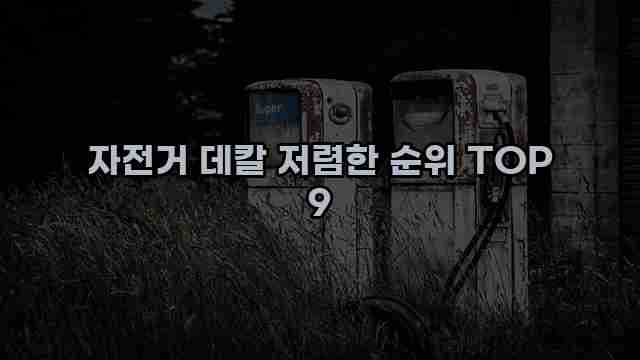 자전거 데칼 저렴한 순위 TOP 9