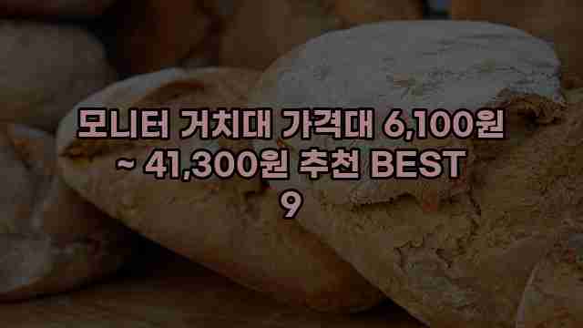 모니터 거치대 가격대 6,100원 ~ 41,300원 추천 BEST 9