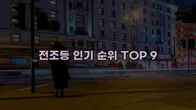 전조등 인기 순위 TOP 9