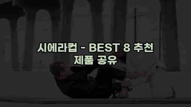 시에라컵 - BEST 8 추천 제품 공유