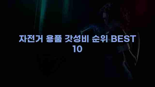 자전거 용품 갓성비 순위 BEST 10