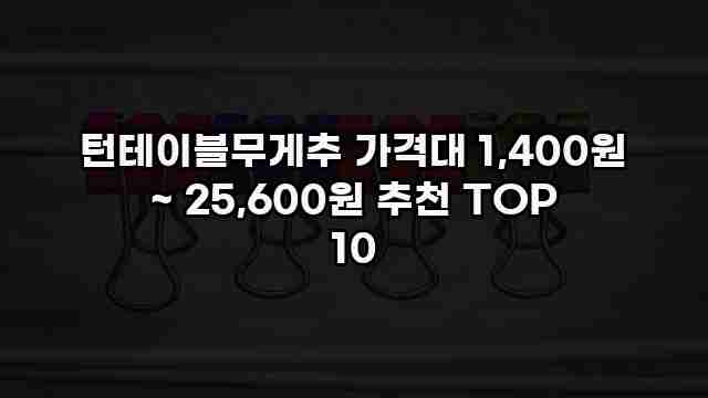 턴테이블무게추 가격대 1,400원 ~ 25,600원 추천 TOP 10