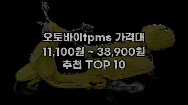 오토바이tpms 가격대 11,100원 ~ 38,900원 추천 TOP 10