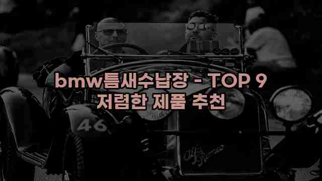 bmw틈새수납장 - TOP 9 저렴한 제품 추천