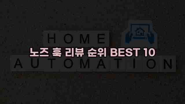 노즈 훅 리뷰 순위 BEST 10