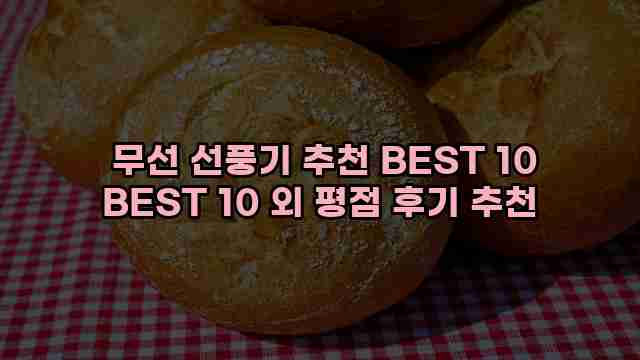  무선 선풍기 추천 BEST 10 BEST 10 외 평점 후기 추천