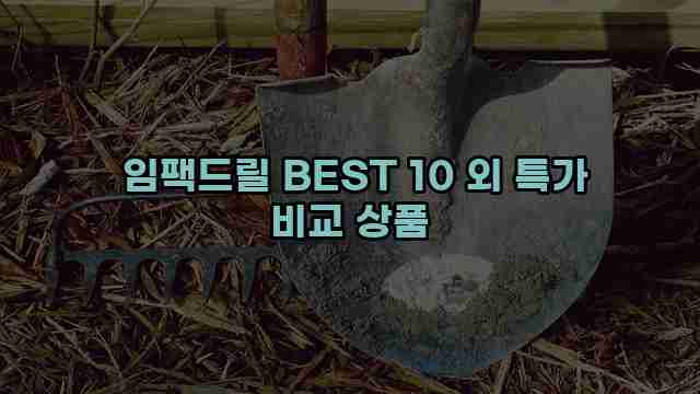  임팩드릴 BEST 10 외 특가 비교 상품