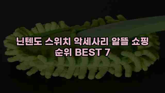 닌텐도 스위치 악세사리 알뜰 쇼핑 순위 BEST 7