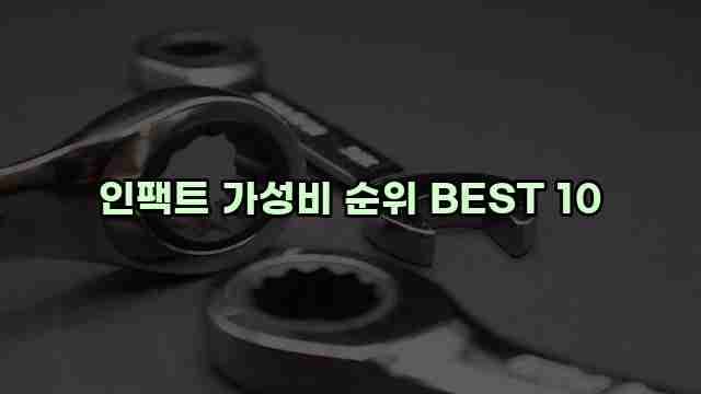 인팩트 가성비 순위 BEST 10