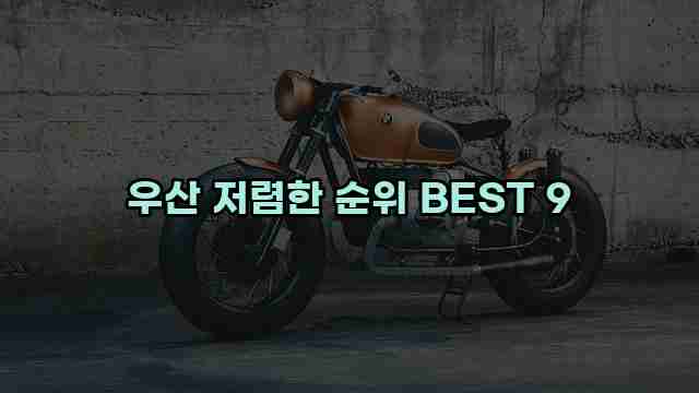 우산 저렴한 순위 BEST 9