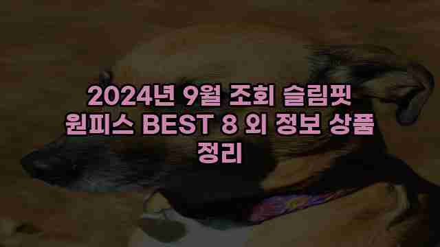 2024년 9월 조회 슬림핏 원피스 BEST 8 외 정보 상품 정리