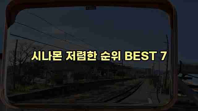 시나몬 저렴한 순위 BEST 7