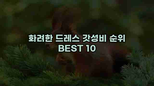 화려한 드레스 갓성비 순위 BEST 10 1 1 화려한 드레스 갓성비 순위 BEST 10