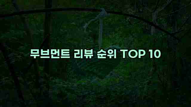 무브먼트 리뷰 순위 TOP 10