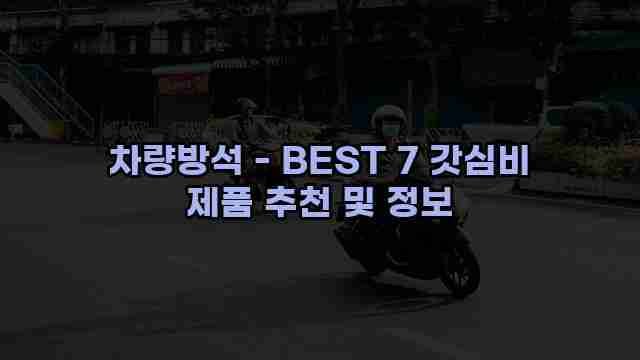 차량방석 - BEST 7 갓심비 제품 추천 및 정보