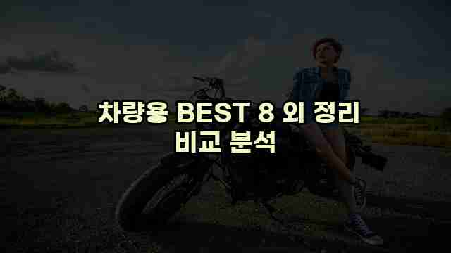  차량용 BEST 8 외 정리 비교 분석