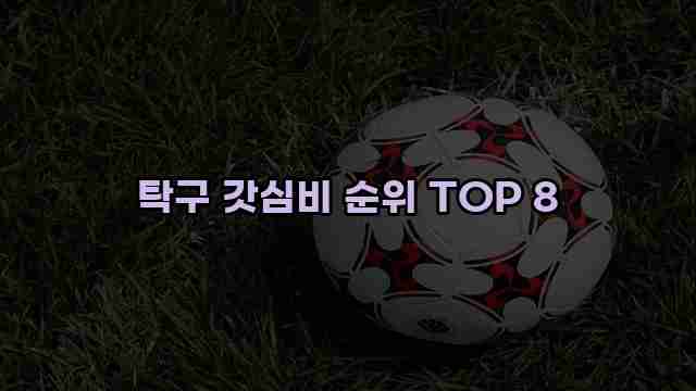 탁구 갓심비 순위 TOP 8