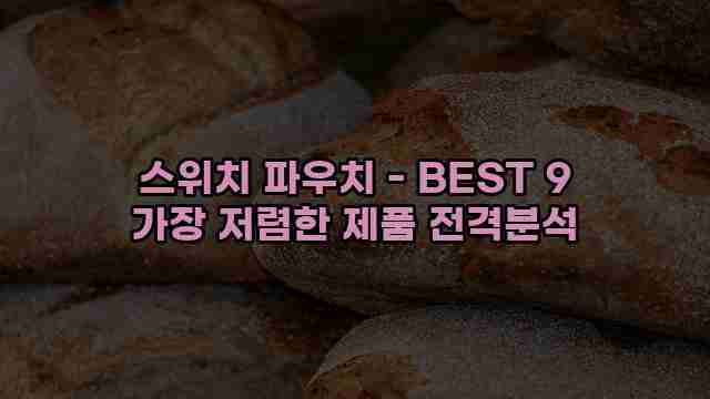 스위치 파우치 - BEST 9 가장 저렴한 제품 전격분석