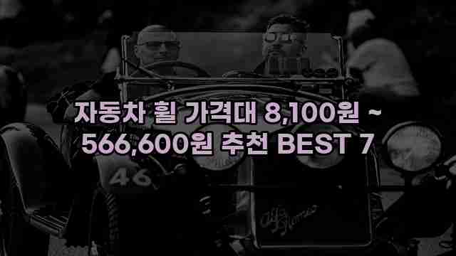 자동차 휠 가격대 8,100원 ~ 566,600원 추천 BEST 7