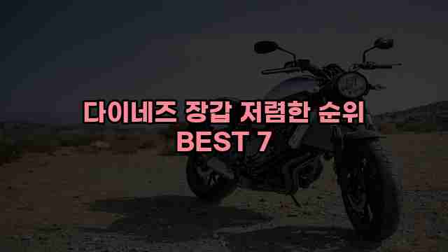 다이네즈 장갑 저렴한 순위 BEST 7