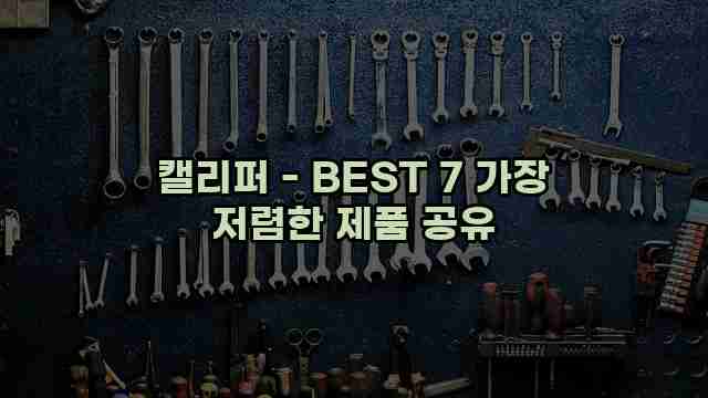 캘리퍼 - BEST 7 가장 저렴한 제품 공유