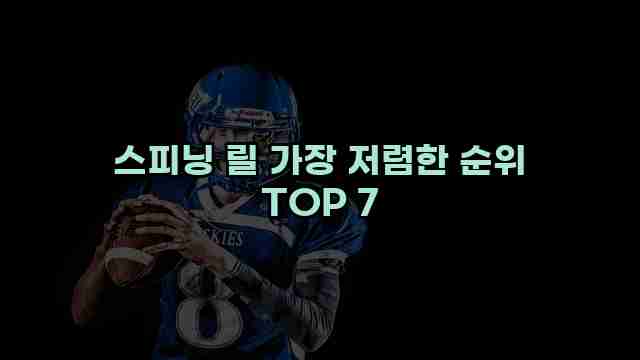 스피닝 릴 가장 저렴한 순위 TOP 7