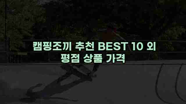  캠핑조끼 추천 BEST 10 외 평점 상품 가격