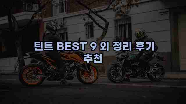  틴트 BEST 9 외 정리 후기 추천