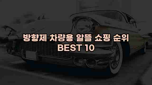 방향제 차량용 알뜰 쇼핑 순위 BEST 10