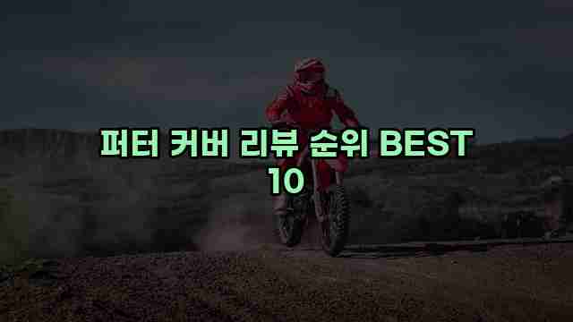 퍼터 커버 리뷰 순위 BEST 10