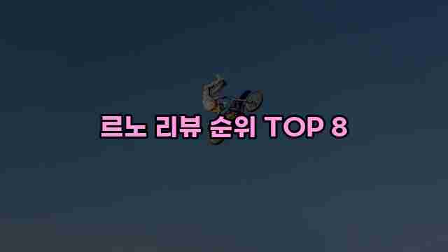 르노 리뷰 순위 TOP 8