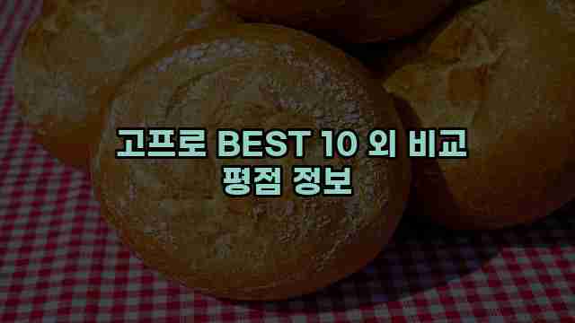  고프로 BEST 10 외 비교 평점 정보