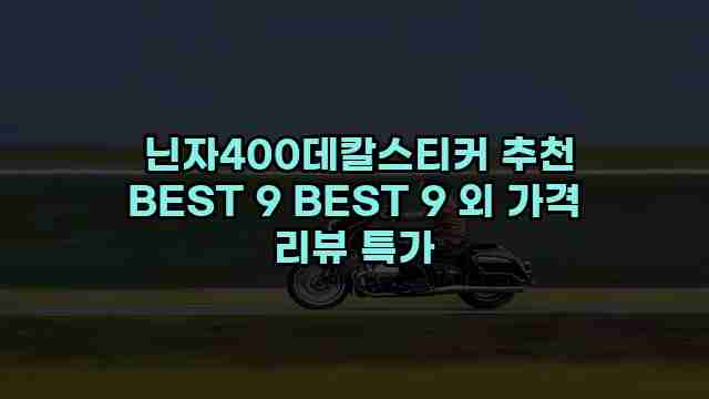  닌자400데칼스티커 추천 BEST 9 BEST 9 외 가격 리뷰 특가